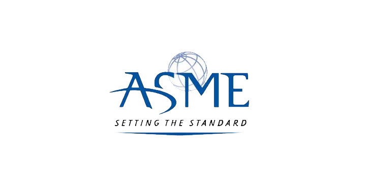 logo for ASME, setting the standard